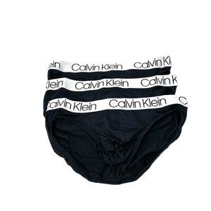 Calvin Klein Microfiber 3 Pack Hip Briefs Black M